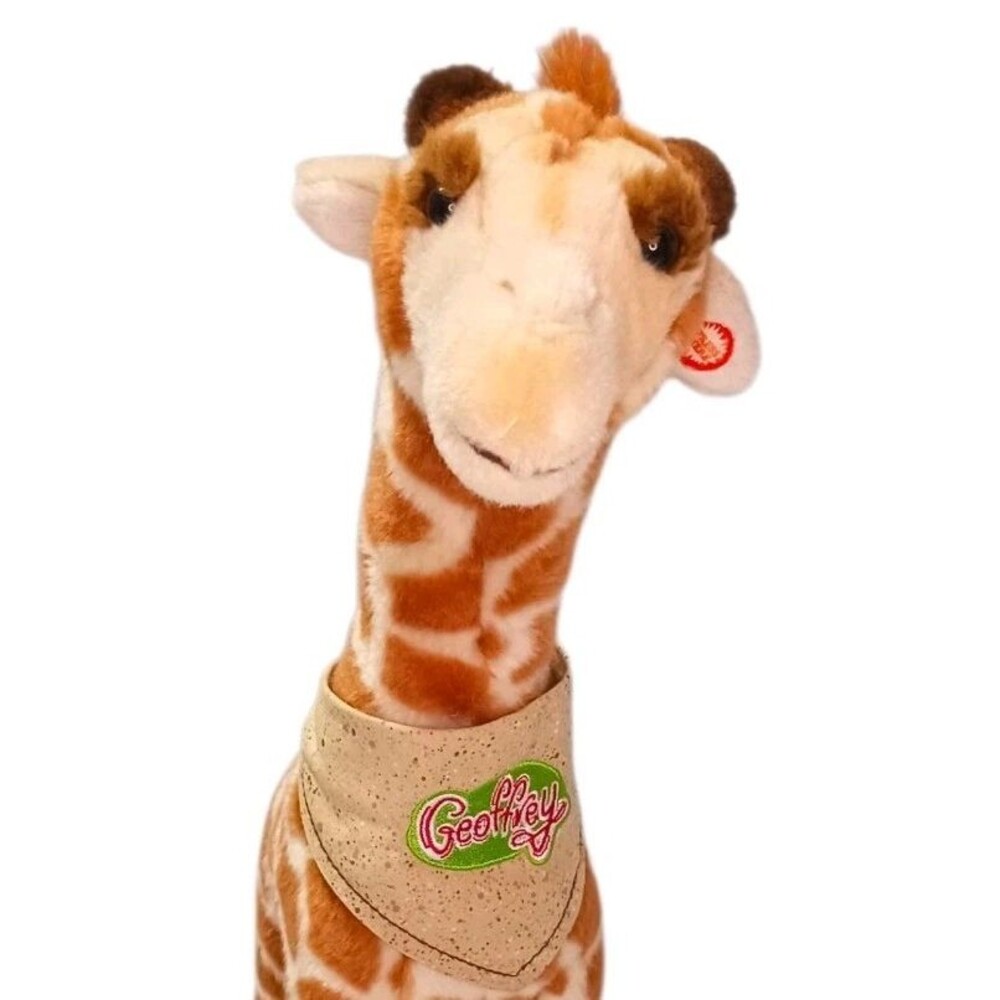 Vtg Geoffrey Giraffe Toys R Us Talking Plush 2000 Jeffrey Stuffed Animal WORKS !